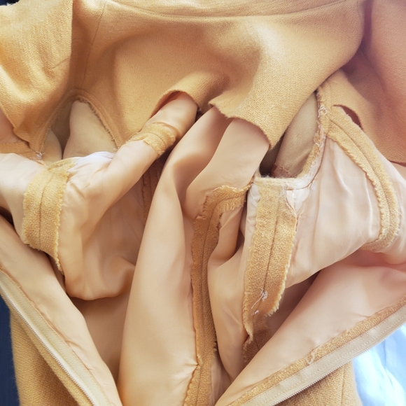 VTG 60s Yellow Mod Dress - Picture 9 of 10